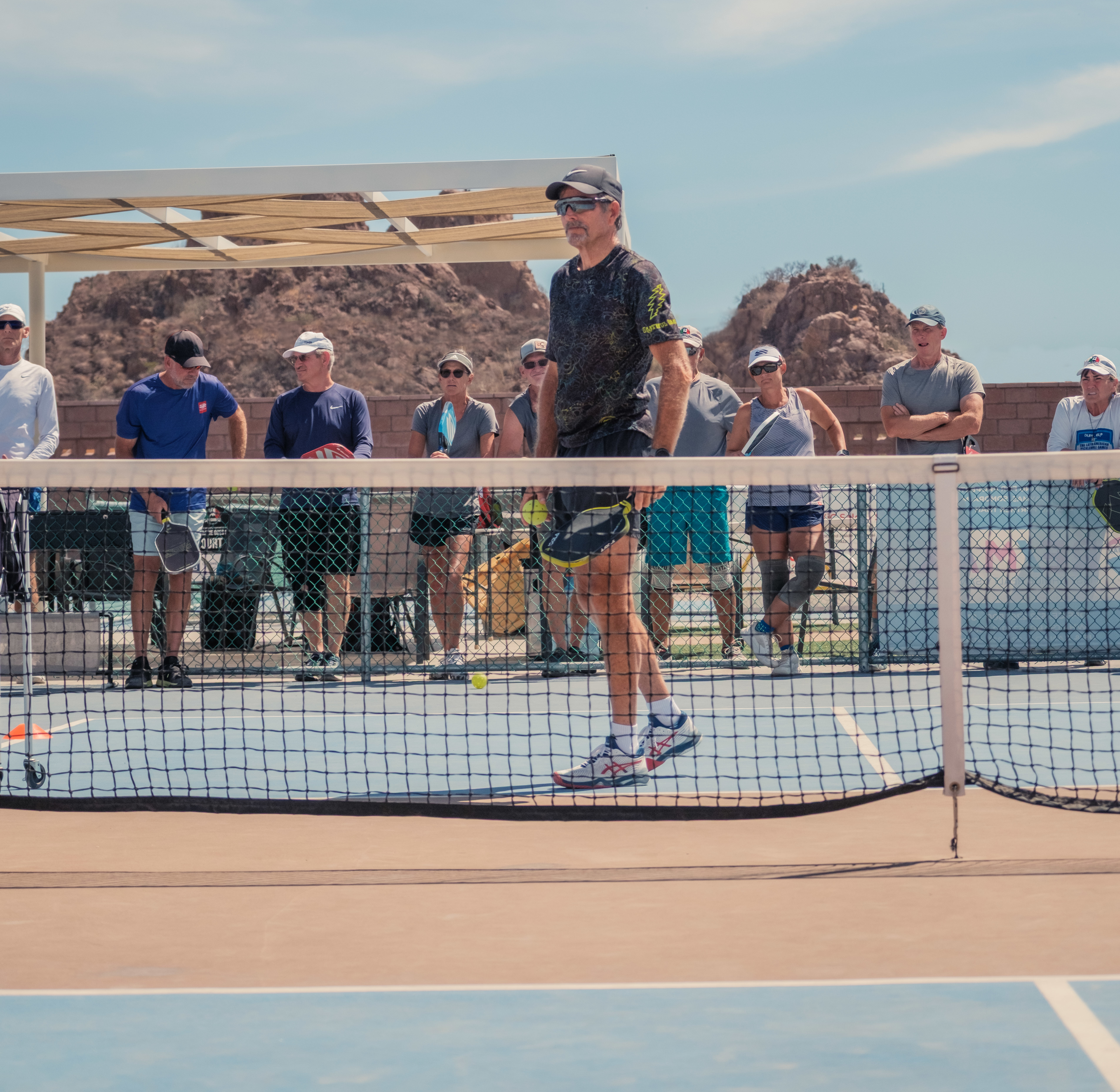 Pickleball players background